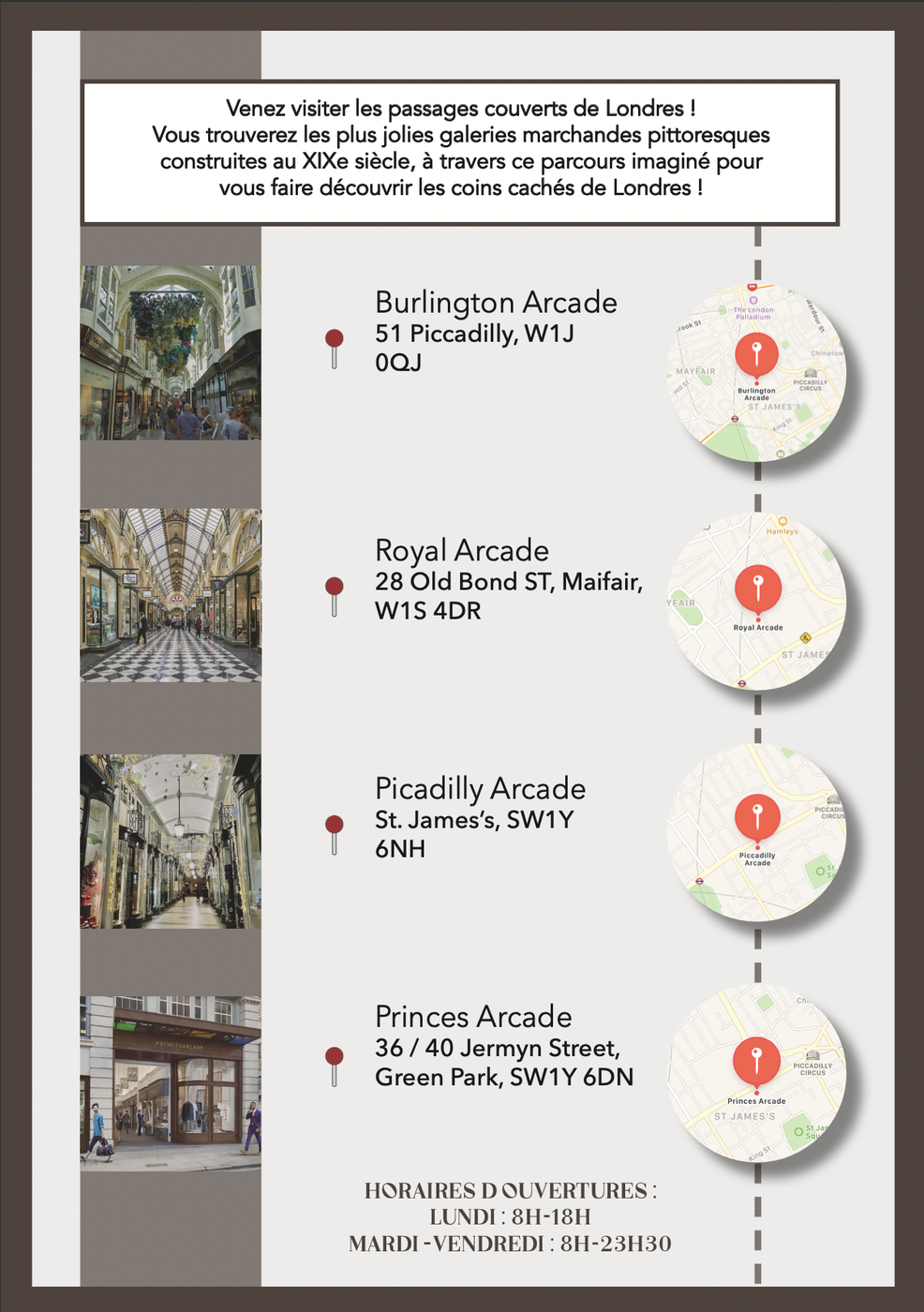 Flyer Londres — verso
