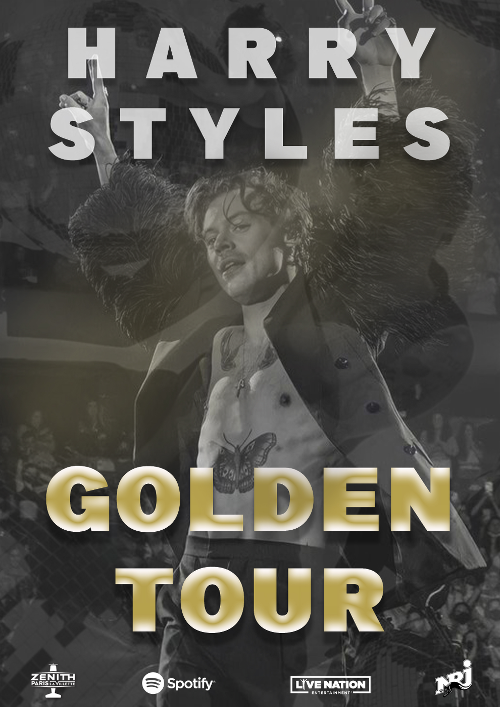 Affiche Harry Styles — Golden Tour 2